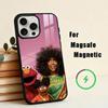 Модный Чехол для Телефона S-SZA-A Singer для iPhone 17,16,15,14,13,12,Plus,Pro,Max для Магнитной Беспроводной Зарядки Magsafe