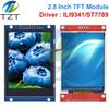 2,8-дюймовый TFT LCD модуль дисплея, 240x320, полноцветный, драйвер ST7789/ILI9341, SPI.