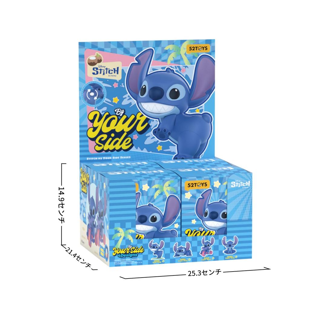52TOYS BLINDBOX Серия «Стич Всегда Вместе» ПВХ АБС Торговая коробка из 4 шт. и Фигурки,
