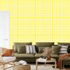 Wallpaper Fabric Pattern Cream, Yellow and White for Living Room and Bedroom 50x1000