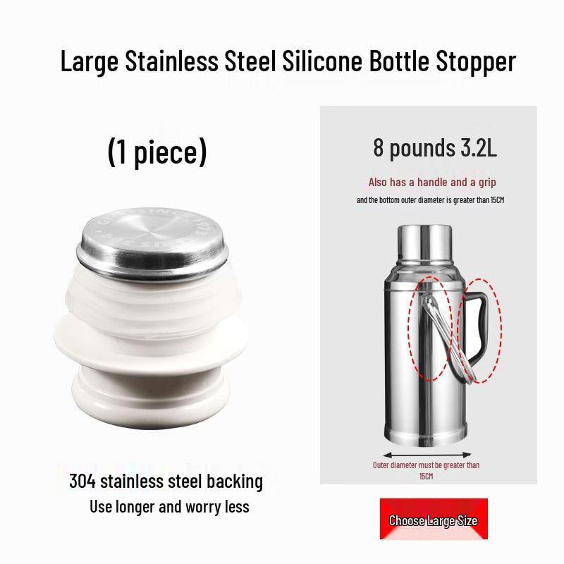 304 Stainless Steel Single Layer Vacuum Kettle - 1.6L Household Thermos with Spout
