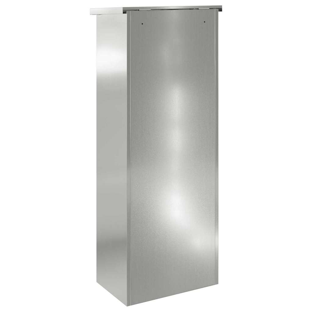 Parcel Drop Box Black 44.5 x 29 x 110.5 cm Galvanized Steel