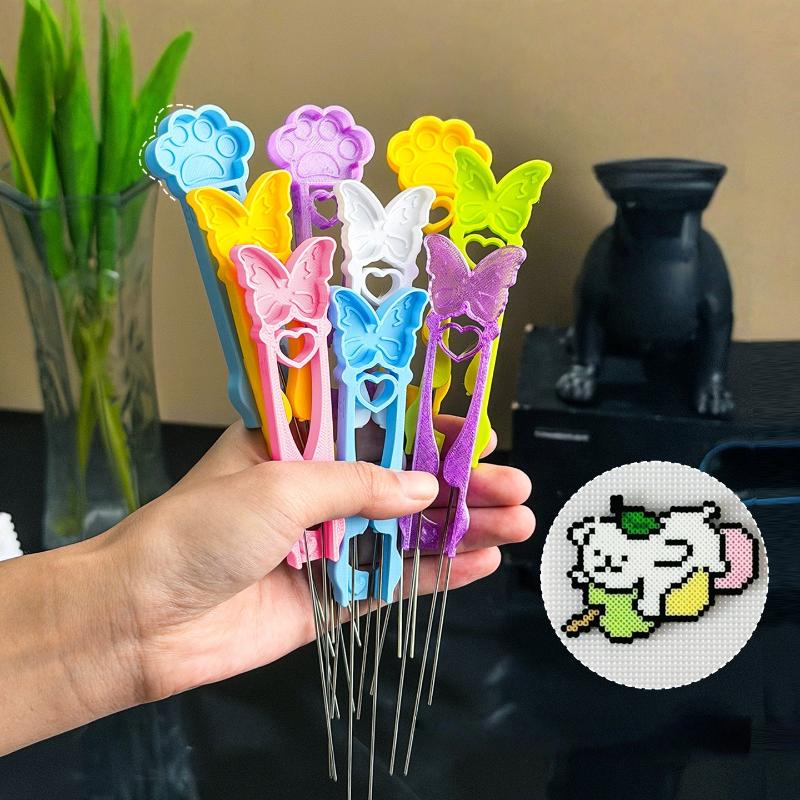 1 шт. DIY Многофункциональный зажим для коллажных бобов Зажим-точка Ручка для коллажных бобов Ручной инструмент для коллажных бусин