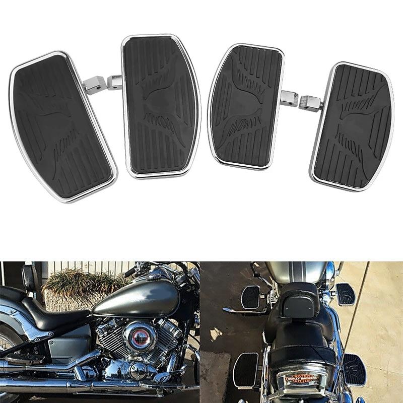Motorcycle Universal Footrest Floorboards For Honda VTX Yamaha V-STAR Drag Star Suzuki Kawasaki