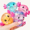 Cute Squishy Salamander Glitter Stress Relieving Squishy Soft Relief Ball Decompression Squeeze Birthday Party Fidget Gifts