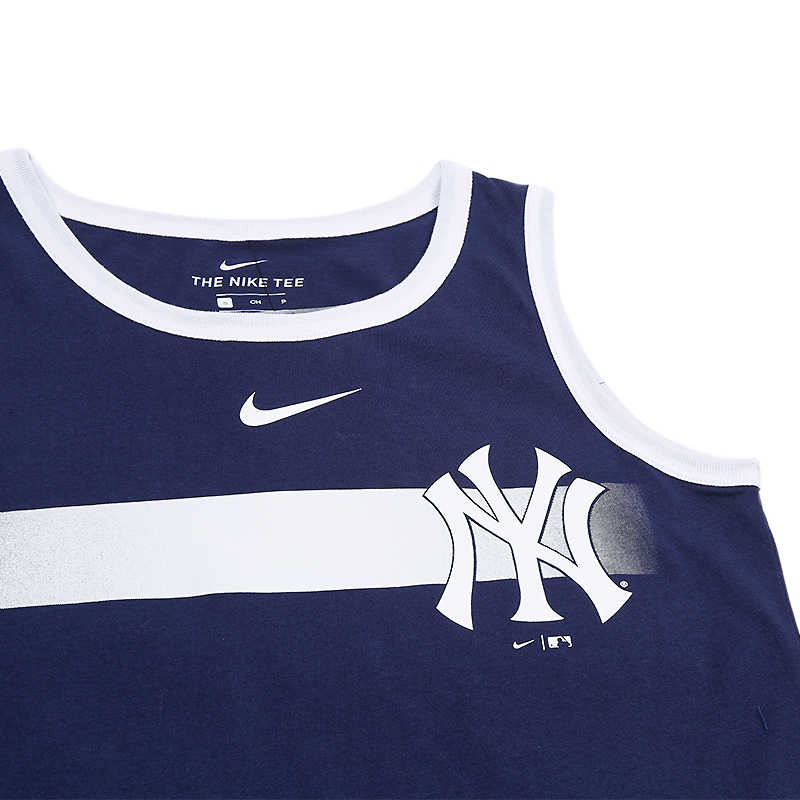 Nike X MLB Collaboration Kids New York Yankees Double Logo Gradient Sports Безрукавка Футболка Детские Топы Темно-Синий 3Z3B7SAHV-NYY