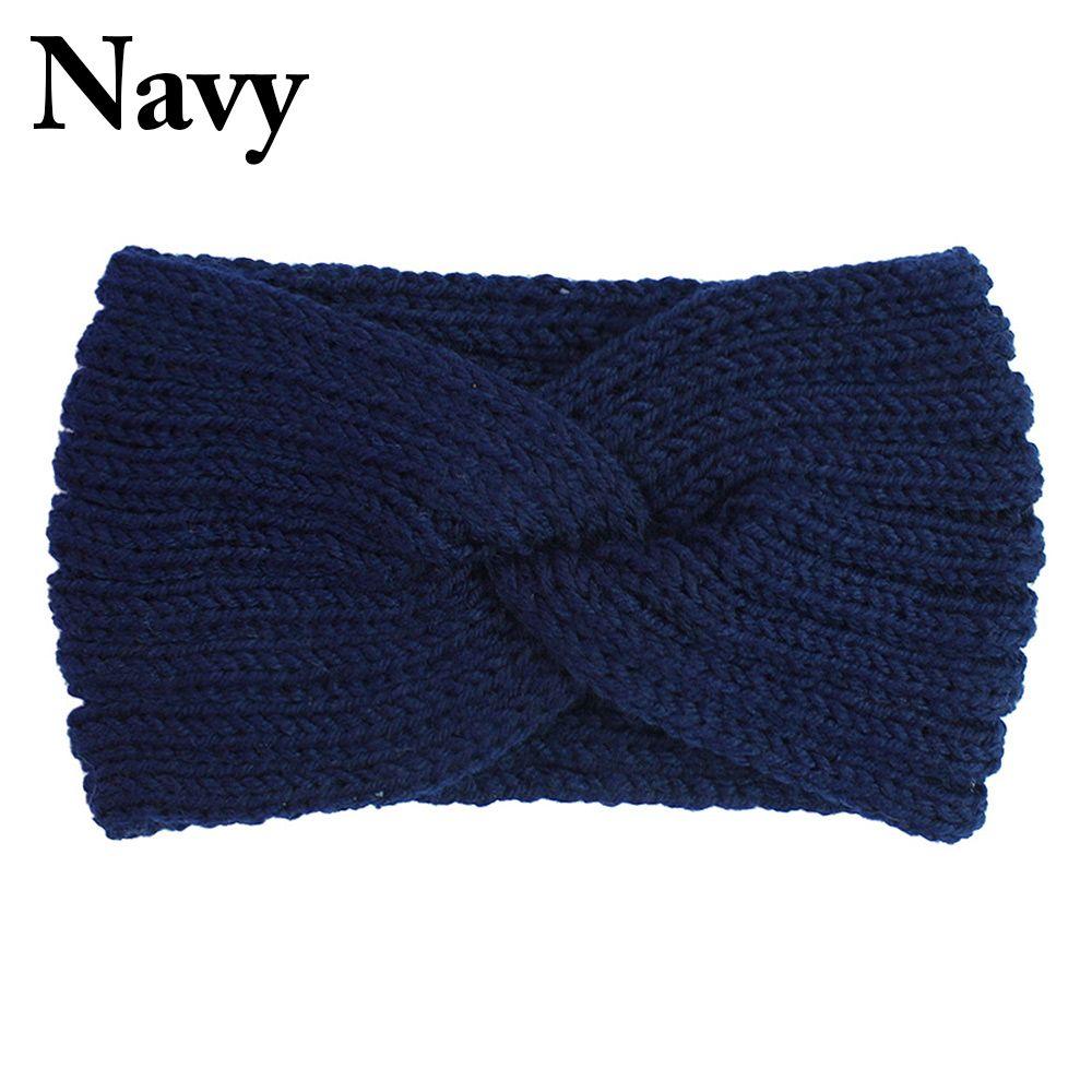 Hairband Autumn Winter Knitted Headband Cross Knot Hairband Ear Warmer Headband Hair Accessories