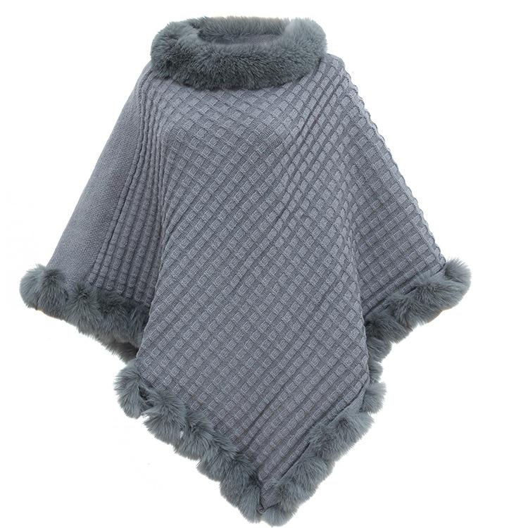 Пуловер-свитер с меховой отделкой и воротником-стойкой, элегантный свитер с длинными рукавами и высоким воротом для зимы, женская одежда