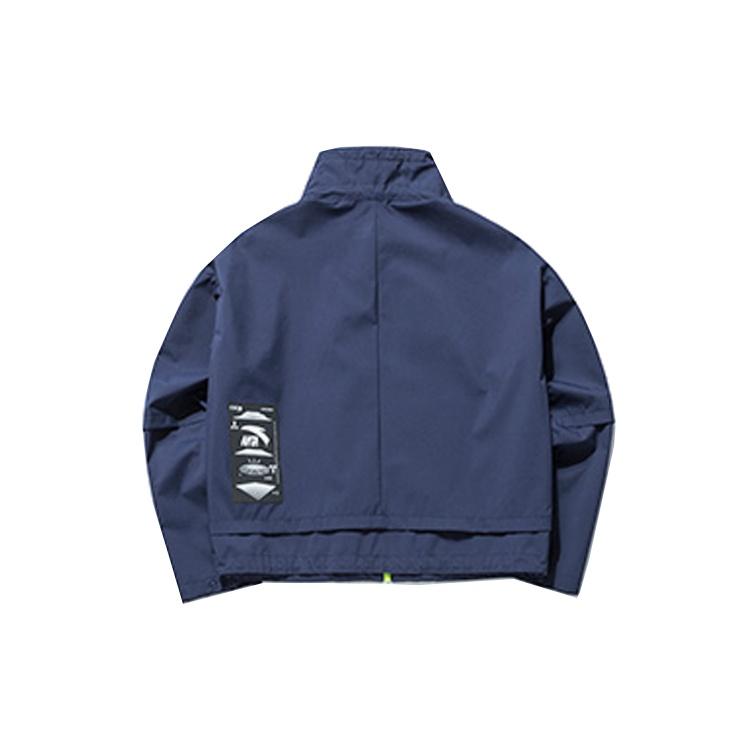 ANTA Variety Training Collection Jackets Women's Deep Navy Blue Stand Collar Moderate 162137621-1