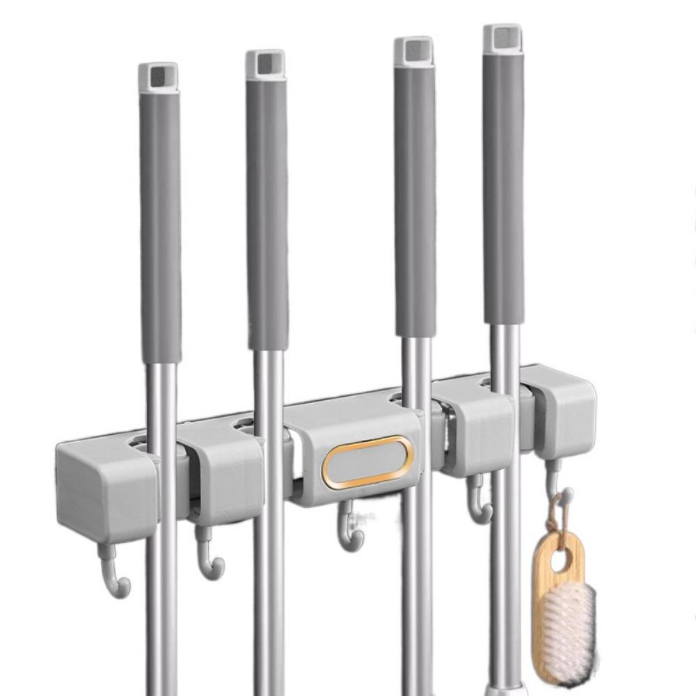 Пластиковая вешалка для швабры, держатель для швабры без проколов, универсальная стойка для хранения швабры, сад