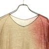 JURGEN LEHL Linen Blend No Sleeve Tunic M Beige X Red Series Women Used