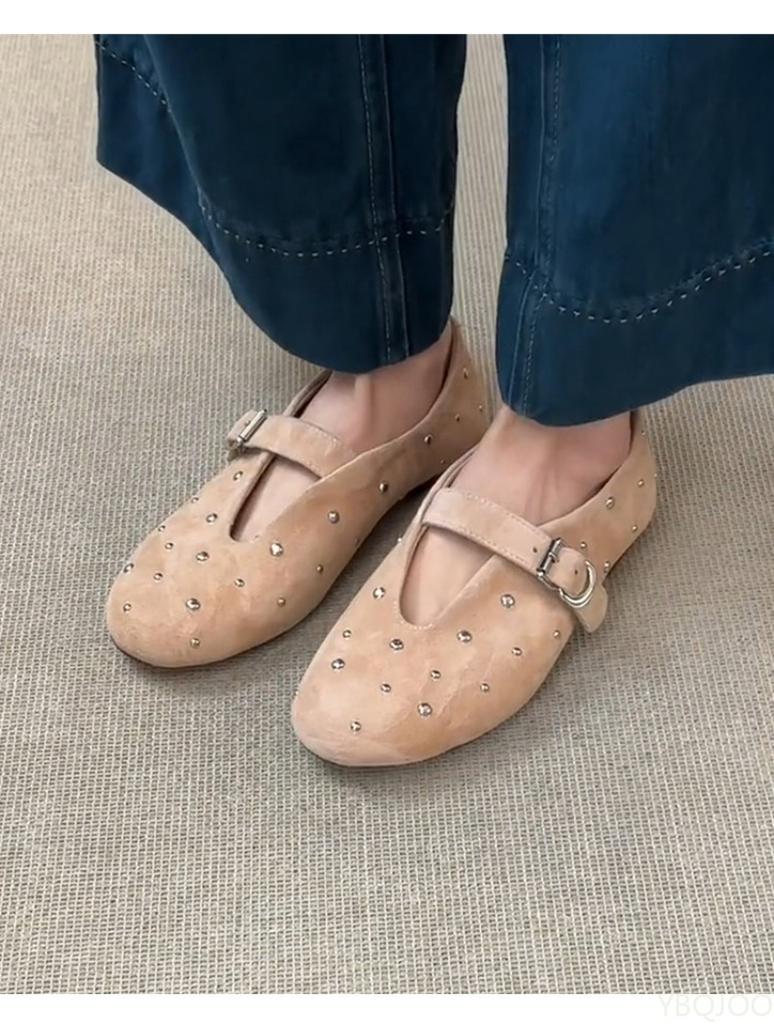 Модные женские замшевые модные весенне-осенние туфли-лодочки нового стиля с круглым носком, удобные и универсальные