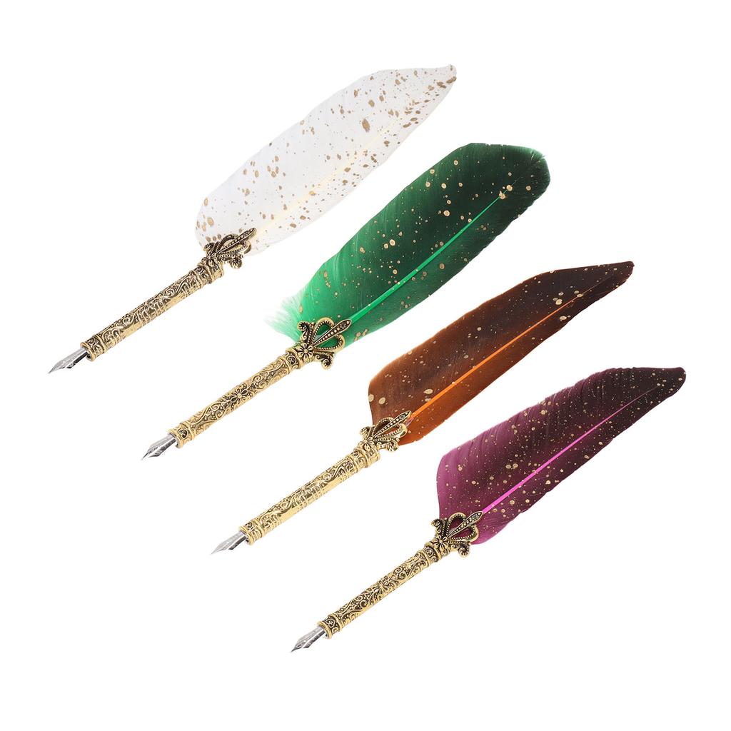  Набор ручек с 10 сменными перьями, огнеупорный лак, восковая ручка для открывания писем, пустая бутылочка