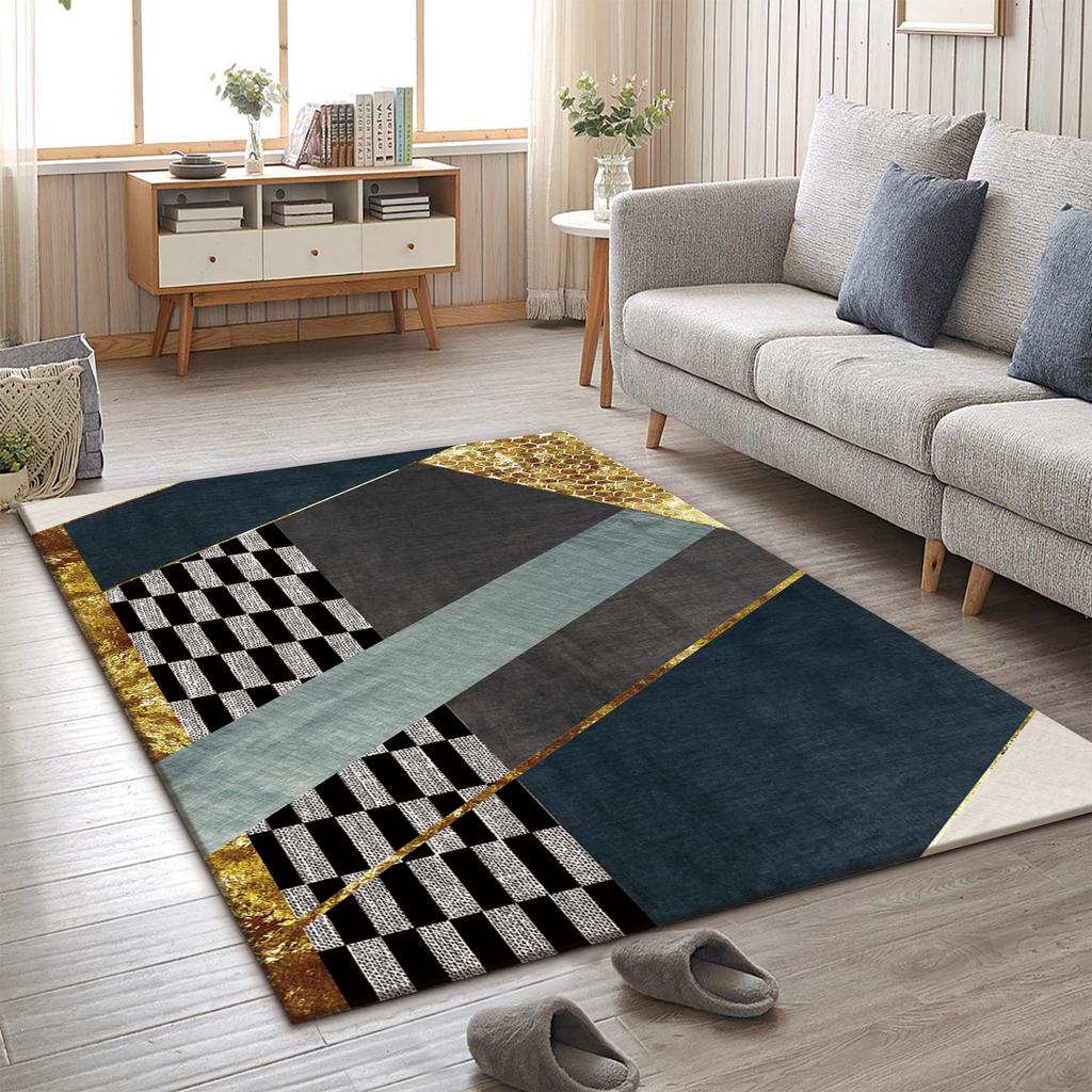 Nordic Гостиная Минималистичные линии Ковер Спальня Журнальный столик Шкаф Коврики на пол Коврики у двери
