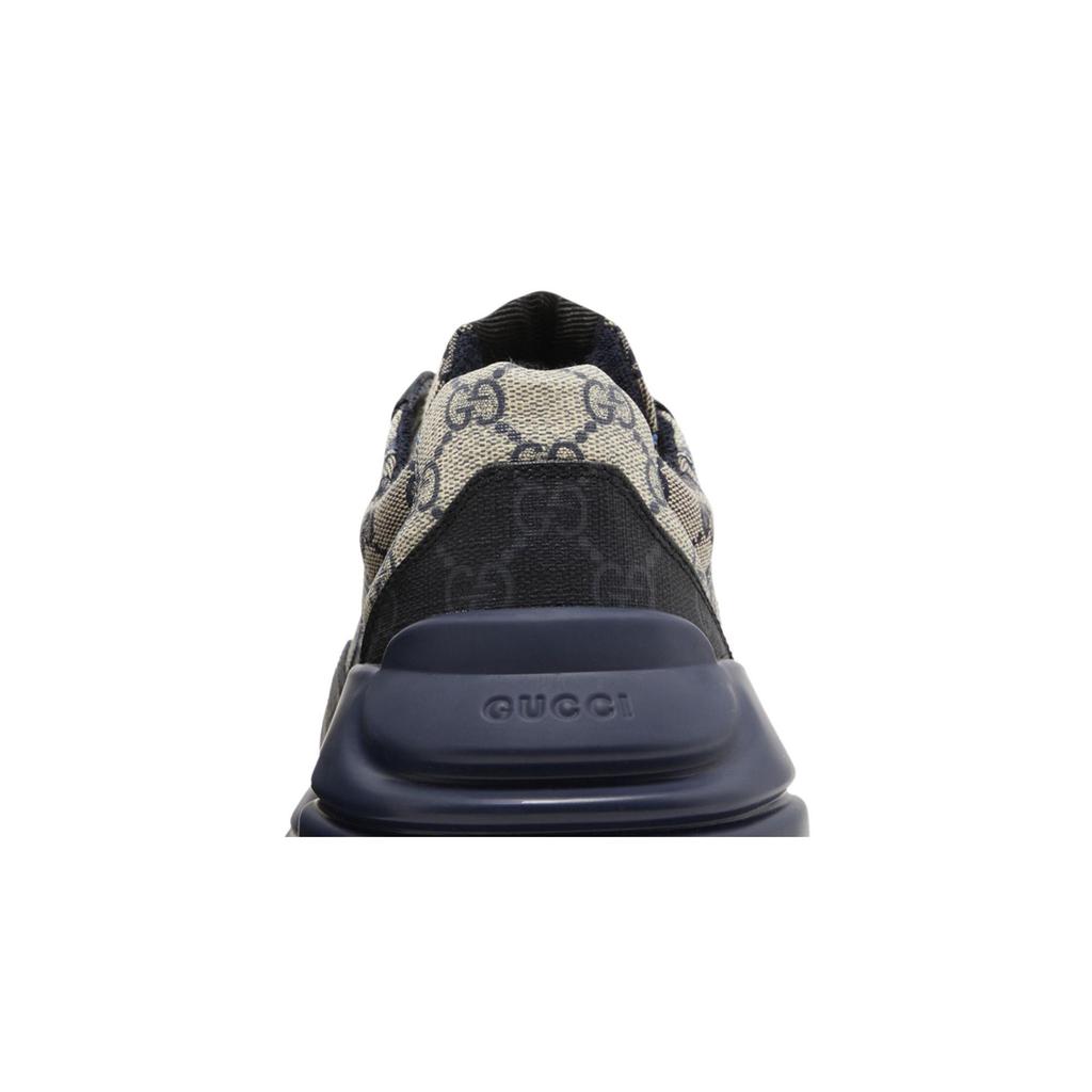 Gucci GG Rhyton 'Бежево-синий монограмма' (унисекс) Бежевые / Синие массивные кроссовки 692909 UIQ20 1060