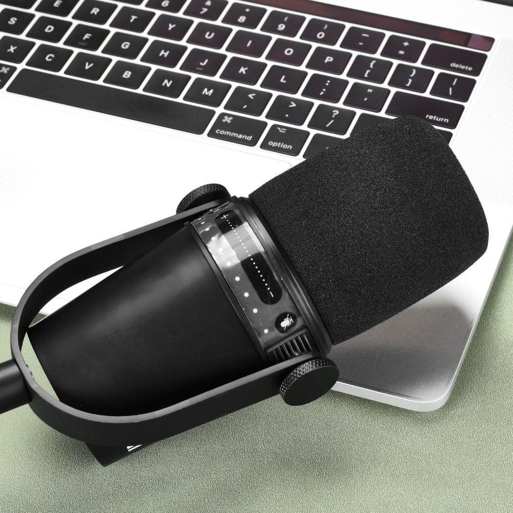 Replacement Mic Windscreen Cover Pop Filter Cover for Shure MV7 / MV7X Recording Studio
