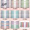 Glow In Dark Eye Stickers 8Pcs Self Adhesive Eyeliner Stickers Waterproof Glitter Tattoos Party Makeup Shiny Foil Eyelid Decals for Nightclub,