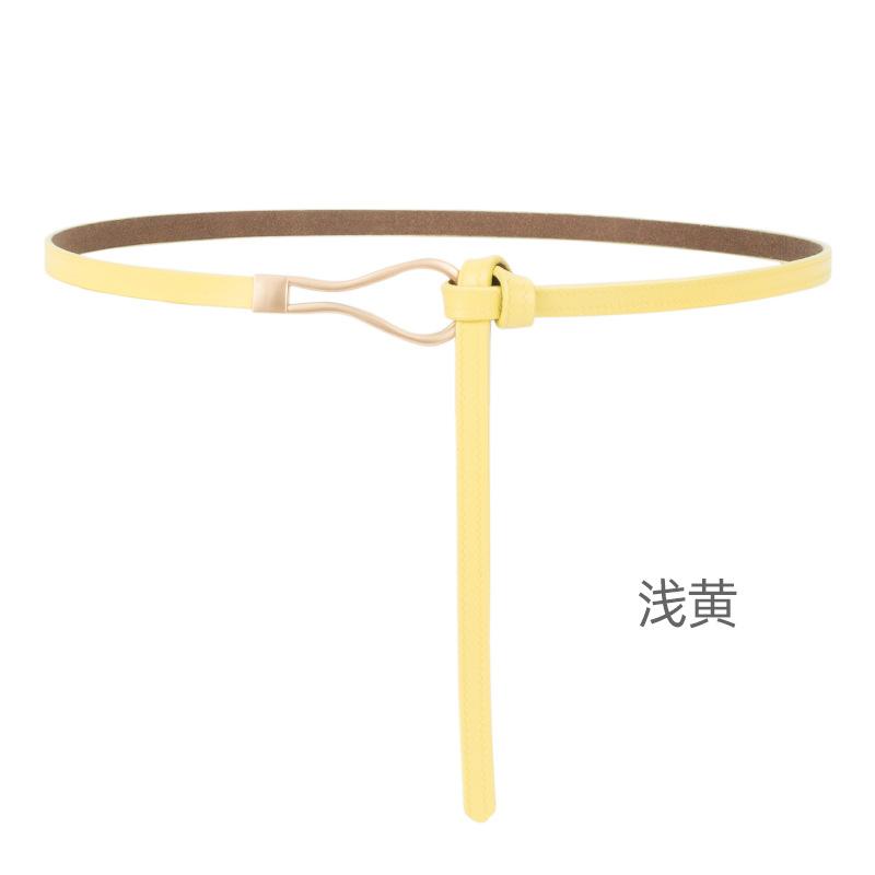 Четыре сезона в наличии новый женский кожаный тонкий ремень без отверстий дизайн декоративный пояс для платья с уплотнителем на талии универсальный двухслойный кожаный ремень