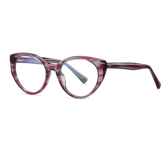 Листовая оправа, блокирующие синий свет, кошачий глаз, очки по рецепту, женские студенческие фотохромные очки для близорукости, 0 -0,5 -0,75 до -6,0