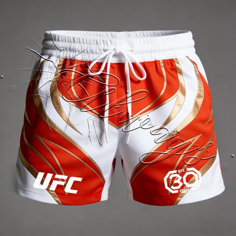 Летние Новые 2026 UFC MMA Энтузиаст Тренировочные Быстросохнущие Дышащие Сетчатые Шорты Мужские Боевые Борцовские Шорты для Санда Бокса
