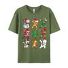 Dabbing Santa Elf Friends Christmas Men Xmas Dab Funny Normal Print Men Tshirt Cotton Fabric Luxury Designer T-Shirts For Men