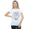 Disney Womens/Ladies Beauty And The Beast Collage Sketch Cotton T-Shirt