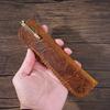 Handmade Genuine Leather Retro Pencil and Knife Case: Personalized First Layer Cowhide Protective Cover, Creative Gift