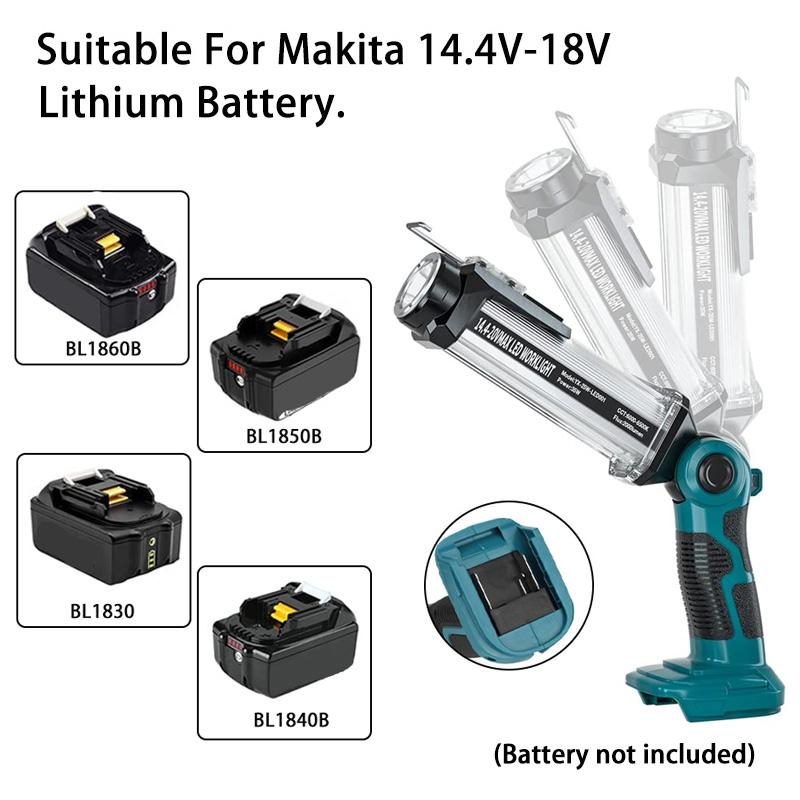 35 Вт ручной фонарь для Dewalt Для Makita/Bosch/Milwaukee/BlackDecker/Craftsman/Ryobi 18 В Li-Ion аккумулятора 2000 лм Рабочие фонари