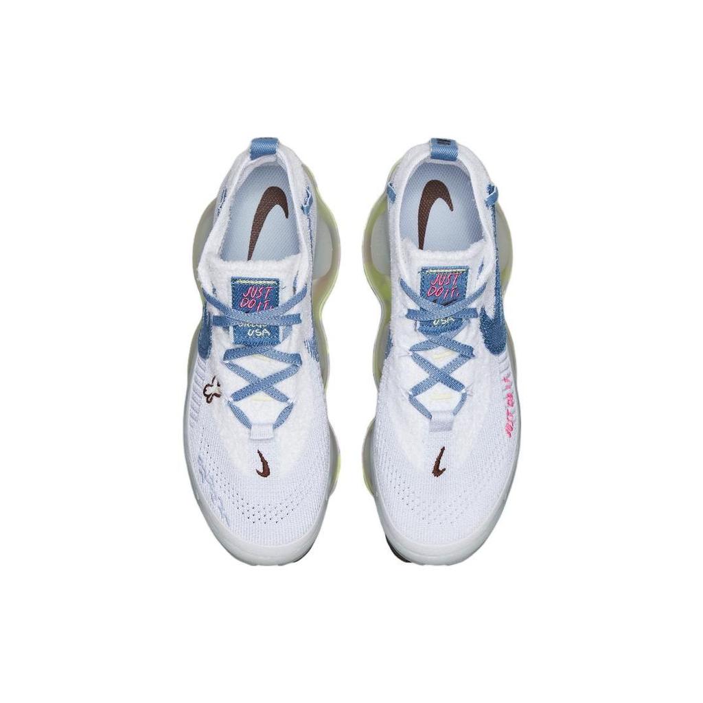 Nike Air Max Scorpion Flyknit Just Do It Women Sneakers White Blue-Whisper FJ7736-141