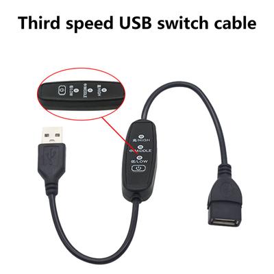 USB-кабель с выключателем ВКЛ/ВЫКЛ. Удлинитель кабеля для USB-лампы, линия электропитания, прочный адаптер, светодиодный диммер