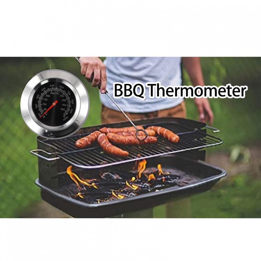 50-500℃ BBQ Grill Temperature Barbecue Gauge Stainless Steel Thermometer