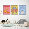 Cartoon Abstract Colorful Poster Childish Cute Art Quote Canvas Print Nursery Wall Mural Painting Picture Living Room Home Decor