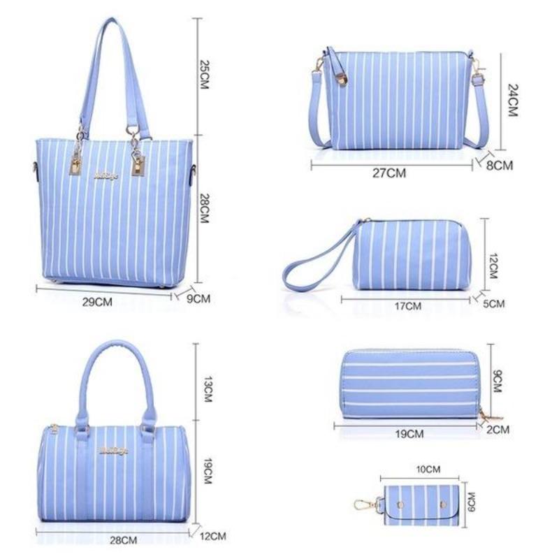 5 шт./компл. женские сумки-тоуты, кожаные дизайнерские сумки через плечо, роскошный клатч, модный кошелек