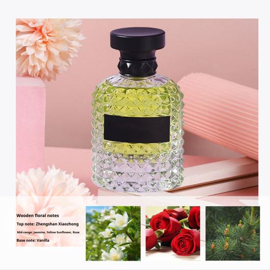 50ML Women Perfume Natural Floral Fruity Woody Long-lasting Fragrance Soothing Scent Neck Wrist Hair Body Liquid Perfume Spray