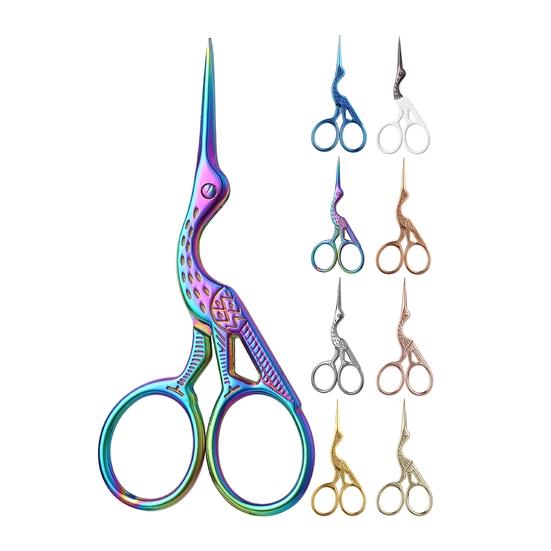 Швейные ножницы Высокая прочность Полировка поверхности Яркая ручка Удобный цвет Широкое применение Трудозатратная нержавеющая сталь