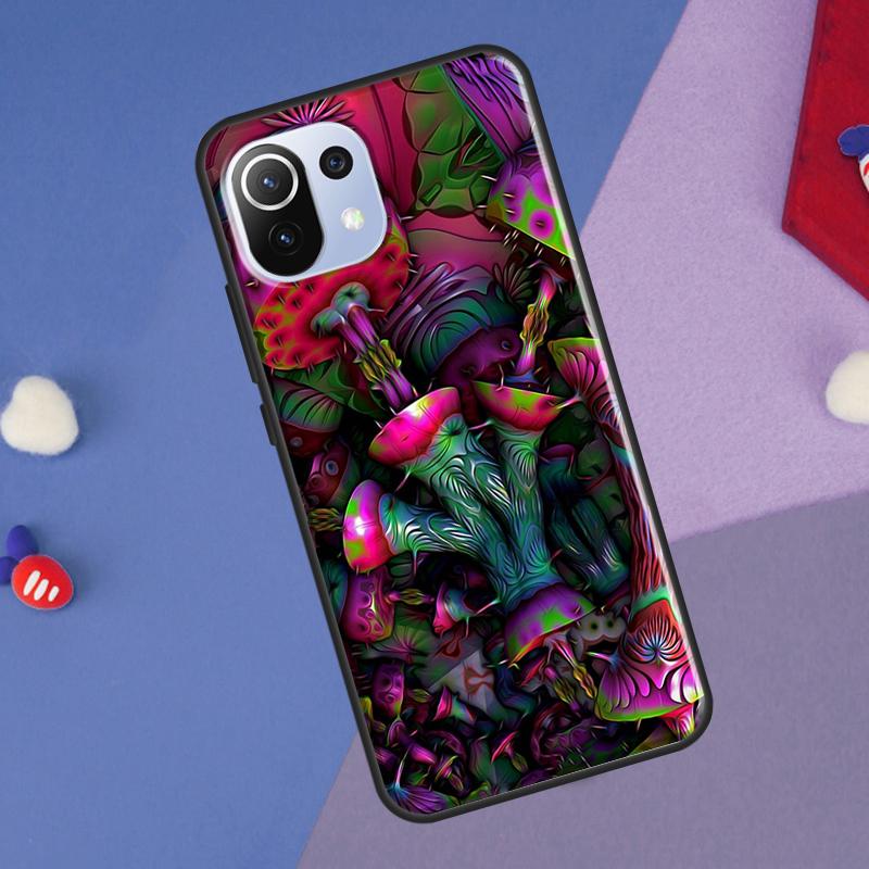 Психоделический арт-чехол с грибами для Xiaomi 14T Pro 11T 12T 13T 13 14 Ultra POCO X7 Pro X3 X5 F3 F5 F6 M6 X6 Pro