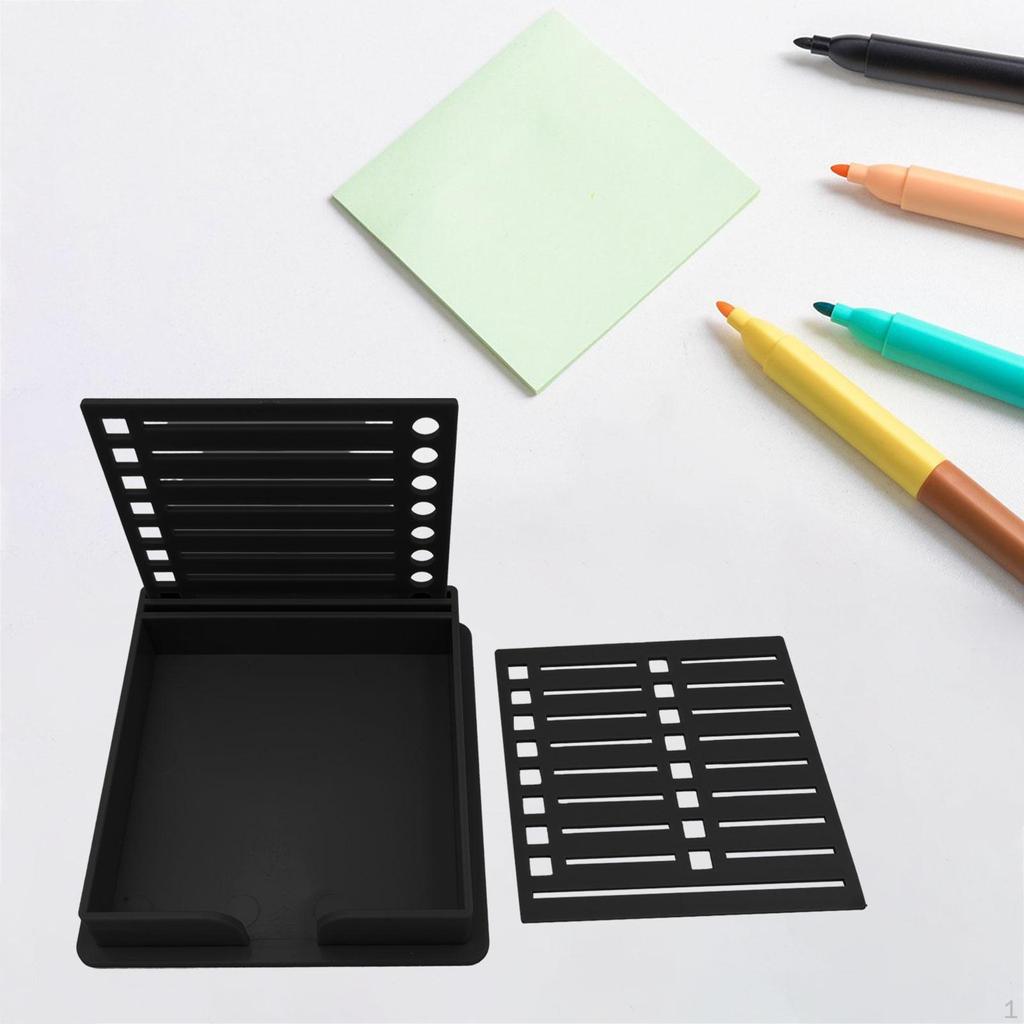 Creative Sticky Notes Organizer with Stencil for Home And Office