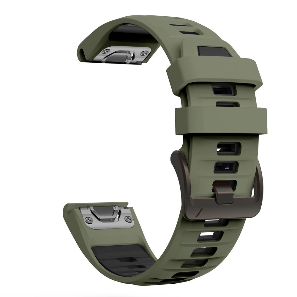 22 мм 26 мм Ремешок для часов Двухцветный силиконовый для Garmin Fenix 8 Pro 8 7X 7Pro 6/Enduro 3/Instinct 2X/Tactix 8 Смарт-часов Ремешки для часов