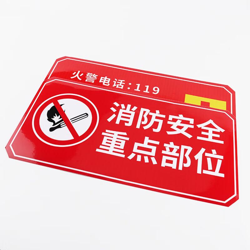 Fire Safety Warning Signage Sticker