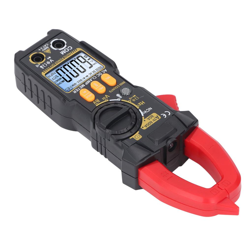 Цифровые токоизмерительные клещи ЖК-дисплей 6000 отсчетов Мультиметр для переменного/постоянного тока напряжения диода температуры