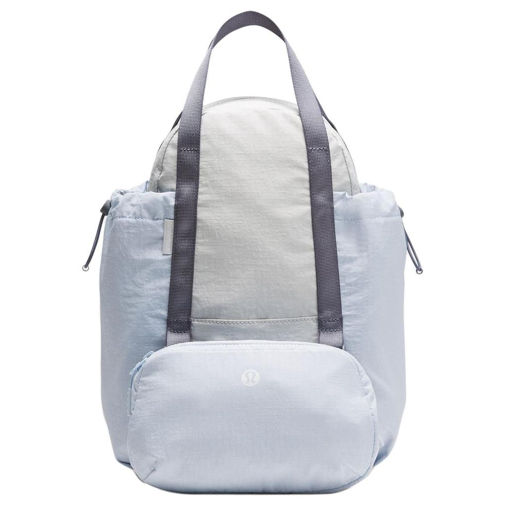 Lululemon Nylon Carry Backpack Women's Steam Gray & Pink Blue & Sun Gray LW9DT2S-1
