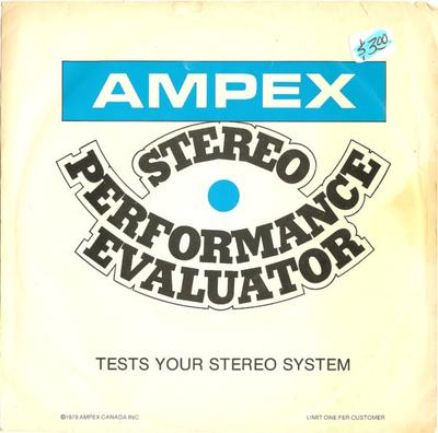 7-дюймовая пластинка БЕЗ ИСПОЛНИТЕЛЯ Ampex Stereo Performance Evaluator ASPE132 AMPEX 1979 Канада Саундтреки Мюзиклы Б/у