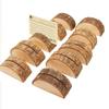 20Pcs Wood Table Number Holders Stand Wood Name Card Holders Wood Name Cards Food Label Memos Photo Holders for Wedding