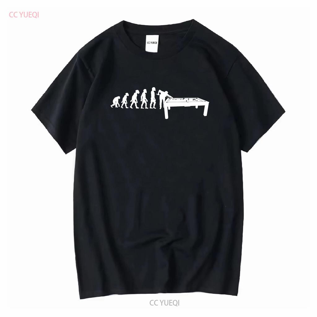 Funny HuUnisex Billiards Evolution 8 Ball Pool Cue Stick Player T Shirt vintage Washed Slightly designer clothes Versatile Soft