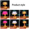 220V Buddhist Lamp LED Night Light Buddha Music Machine Lotus Flower Lamp  Temple