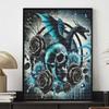 Blue Dragon Rose 5D Diamond Full Diamond Art Painting Kit Diamond Painting Home Decor DIY Craft Gift For Wall Art Living Room Decor