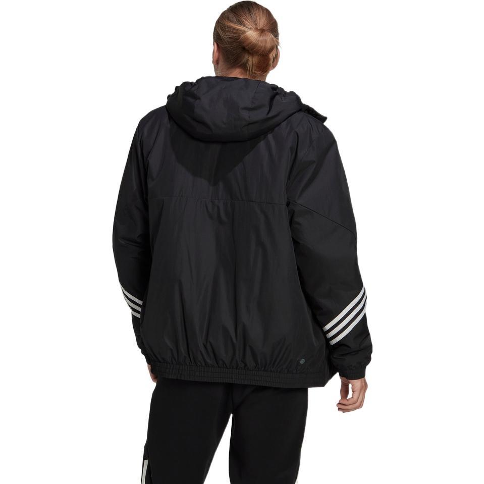 adidas Back to Sport Hooded Jacket Asia Sizing 'Black White' Men's HG6010
