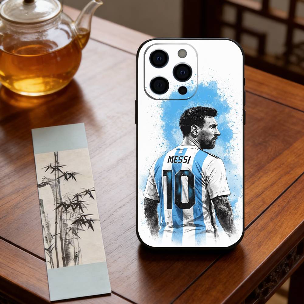 Чехол для телефона Лионель Месси Силиконовый Мягкий Для IPhone 17 16 15 14 13 12 11 X XR Plus Pro Max Plus