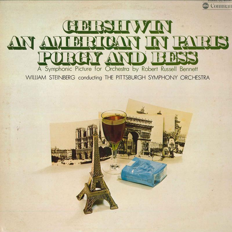LP Record WILLIAM STEINBERG(COND.)/PITTSBURGH - Gershwin / American in Paris, Bogie OC8008AC COLUMBIA 1977 Japan Classical Used