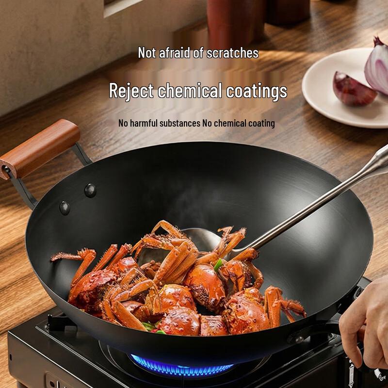Midea Iron Stir-Fry Wok - 34cm